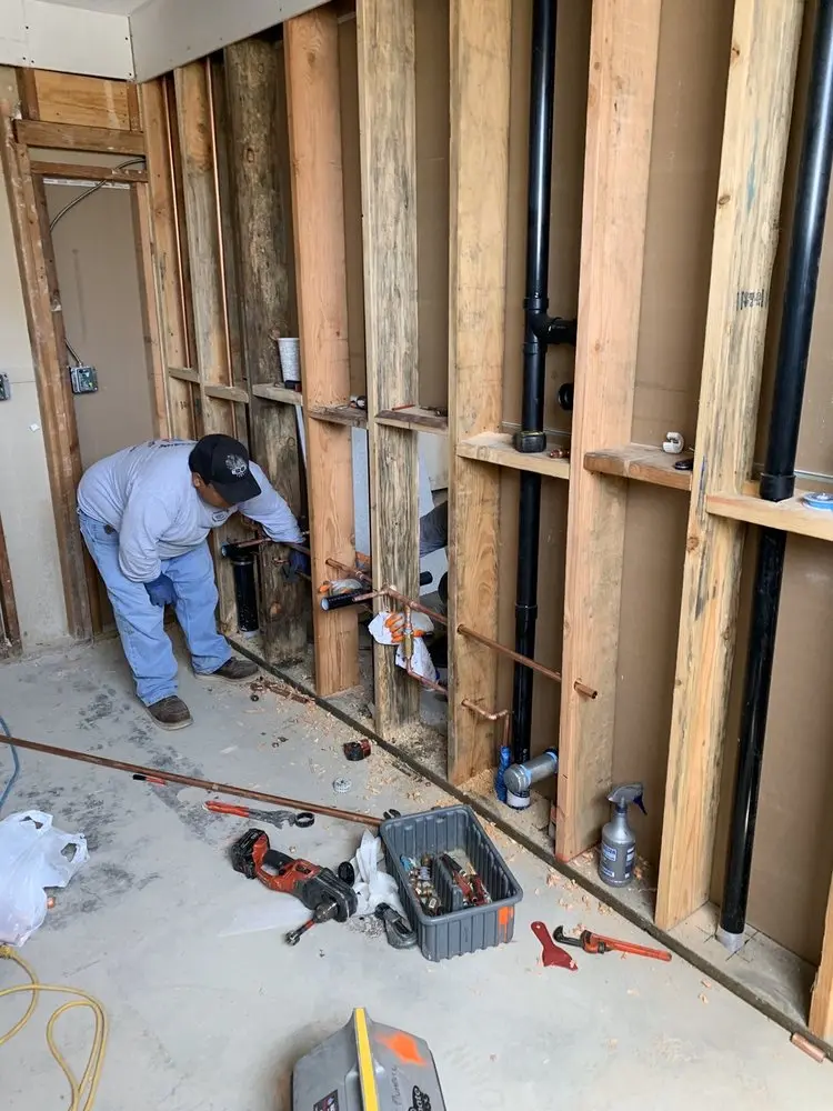 Commercial rough-in plumbing for Gas Line Repair in Elva